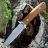 Bark River Knives Chute Knife 07152MNC, 4.25" CPM-154 Drop Point Plain Blade, Natural Canvas Handle -Knives Sales 07152NCM.1 28175.1599056411