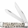 Case Trapper 10712 John Wayne Smooth Natural Bone (6254 SS) -Knives Sales 10712 55058.1636047294