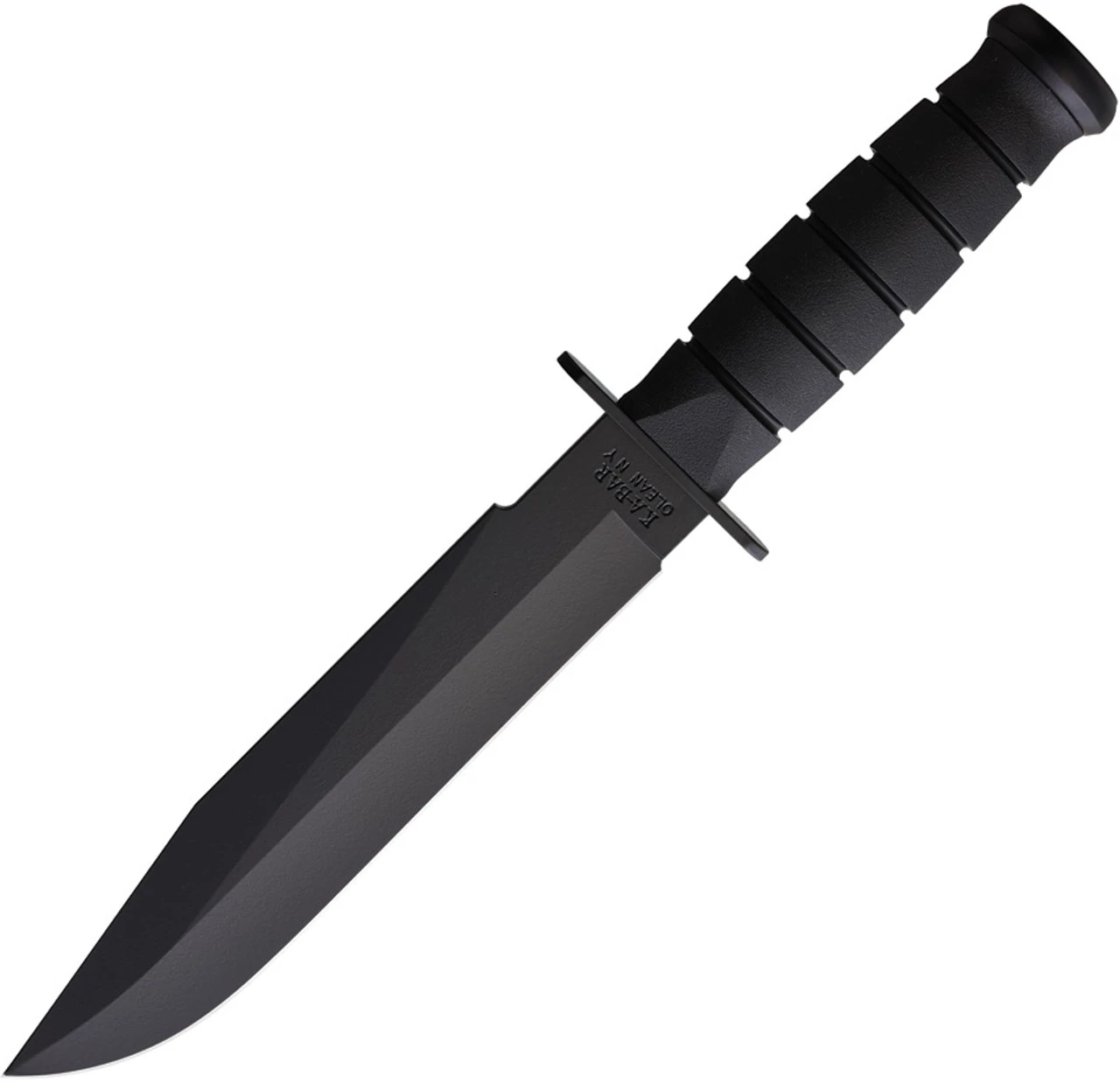 Ka-Bar Fighter Fixed Blade -Blk Kraton (8" 1095) 1269 3 Ka-Bar Fighter Fixed Blade -Blk Kraton (8" 1095) 1269