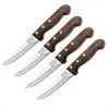 Chicago Cutlery C43898 Basics Four Piece Steak Set, 5" High Carbon Satinless Combo Blade, Walnut Handle -Knives Sales 18 24175 Product Primary Image 85457.1585232678