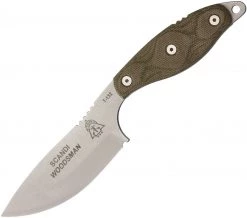 TOPS Knives Scandi Woodsman - Grn Mic ( 3.50" 1095) TPSWOOD35