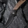 CIVIVI Dogma Linerlock C2005F, 3.46" D2 Black Stonewashed Plain Blade, Copper G10 Handles -Knives Sales 2005F 35619.1595860910