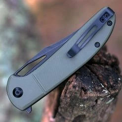 CIVIVI Ortis C2013C, 3.25" 9Cr18MoV Black Stonewashed Clip Point Blade, OD Green FRN Handles -Knives Sales 2013C.2 24094.1603205932