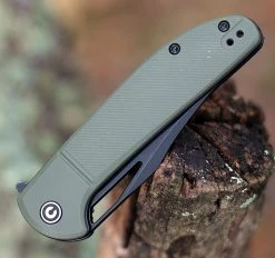 CIVIVI Ortis C2013C, 3.25" 9Cr18MoV Black Stonewashed Clip Point Blade, OD Green FRN Handles -Knives Sales 2013C.3 81144.1603205932