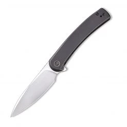 WE Knife Co. Upshot 2102A, 3.47" CPM-20CV Polished Bead Blast Blade, Black Titanium Handle - Limited Edition