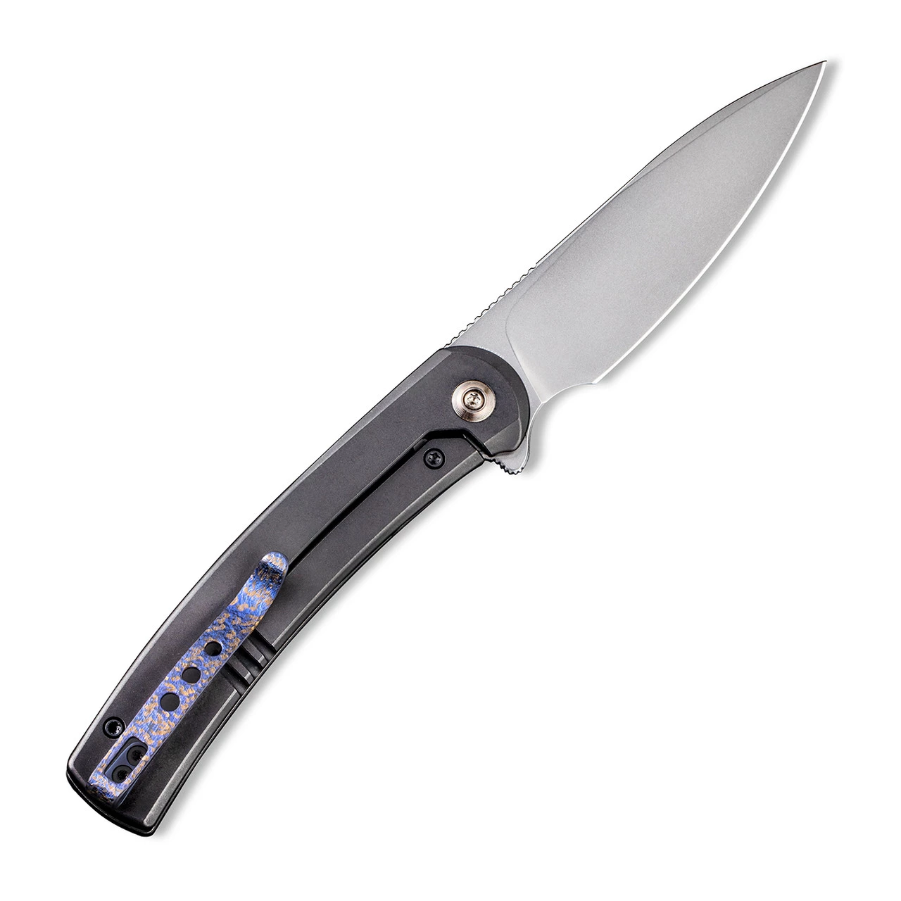 WE Knife Co. Upshot 2102A, 3.47" CPM-20CV Polished Bead Blast Blade, Black Titanium Handle - Limited Edition 4 WE Knife Co. Upshot 2102A, 3.47" CPM-20CV Polished Bead Blast Blade, Black Titanium Handle - Limited Edition - Image 2