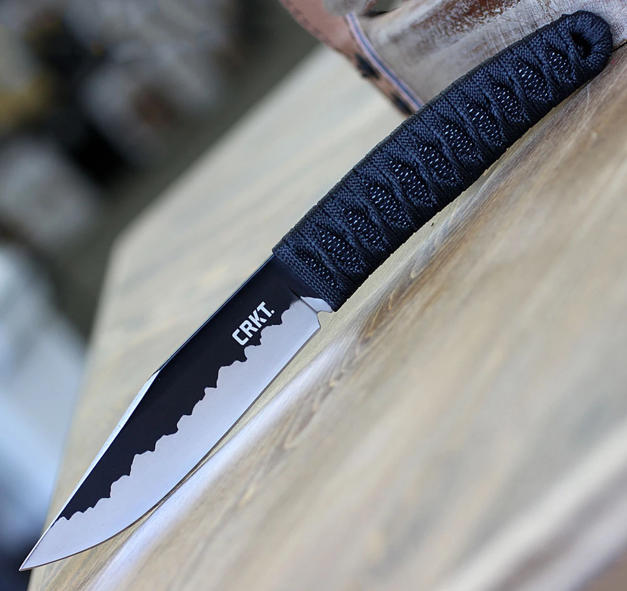 CRKT Nishi 2290, 4.42" 8Cr13MoV Titanium Nitride Plain Blade, Nylon Cord Wrap Handle 3 CRKT Nishi 2290, 4.42" 8Cr13MoV Titanium Nitride Plain Blade, Nylon Cord Wrap Handle