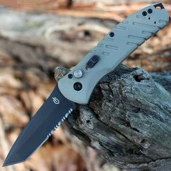 Gerber Propel Downrange Auto Tan G-10 ( 3.5" CPM-S30V Blk Part Serrated ) 30-000717