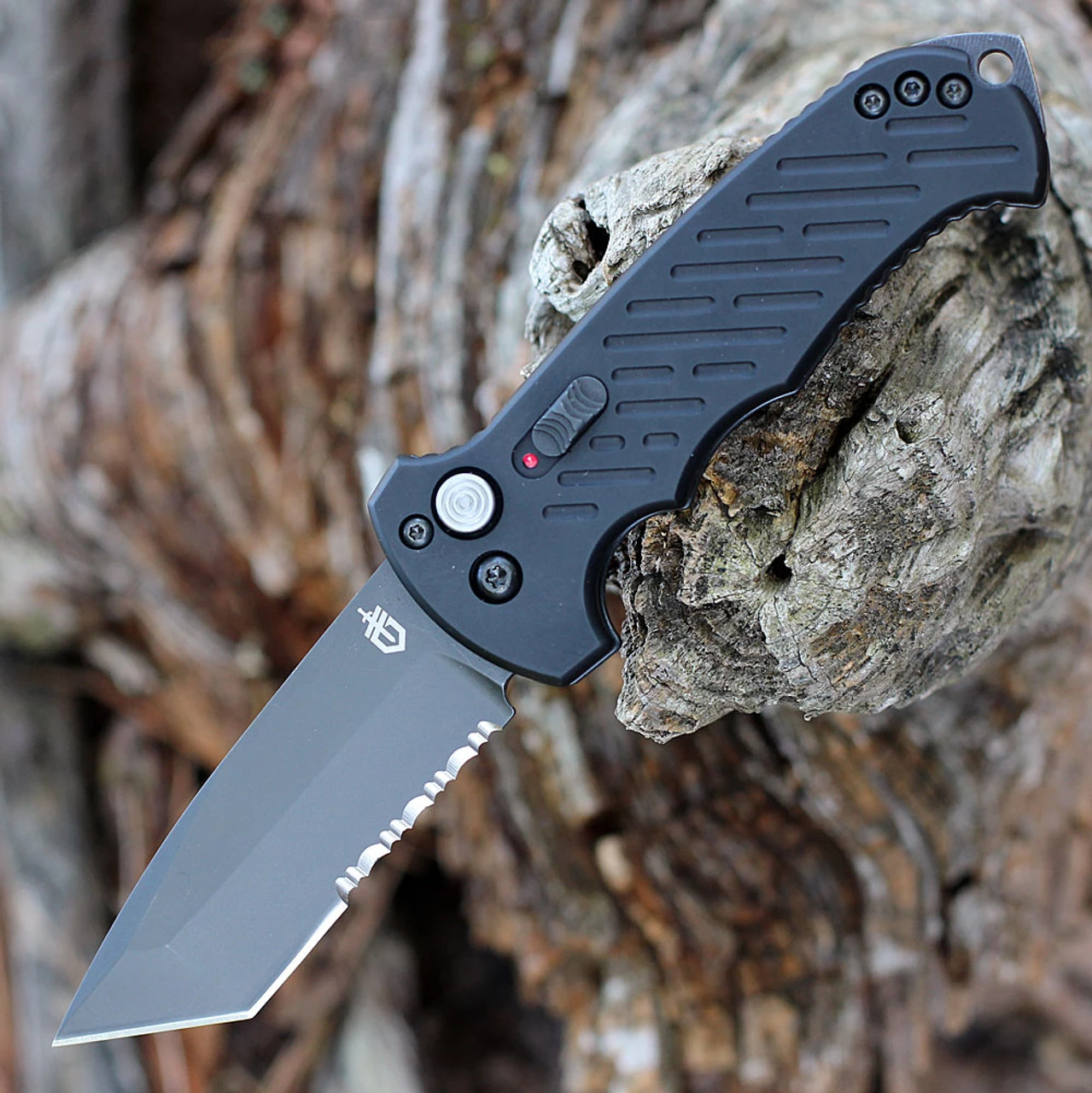 Gerber 06 Auto Blk Aluminum ( 3.5" CPM-S30V Blk Part Serrated ) 30-000850 3 Gerber 06 Auto Blk Aluminum ( 3.5" CPM-S30V Blk Part Serrated ) 30-000850