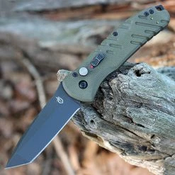 Gerber Propel Auto OD Green G-10 ( 3.5" CPM-S30V Blk Plain Blade ) 30-001317