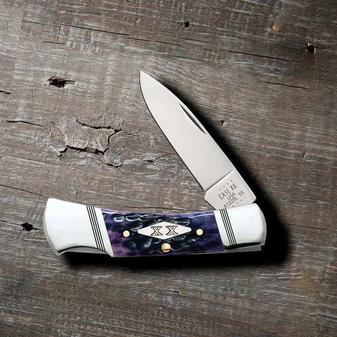 Case Lockback 31621 Standard Jig Purple Bone (61225L SS) 3 Case Lockback 31621 Standard Jig Purple Bone (61225L SS)