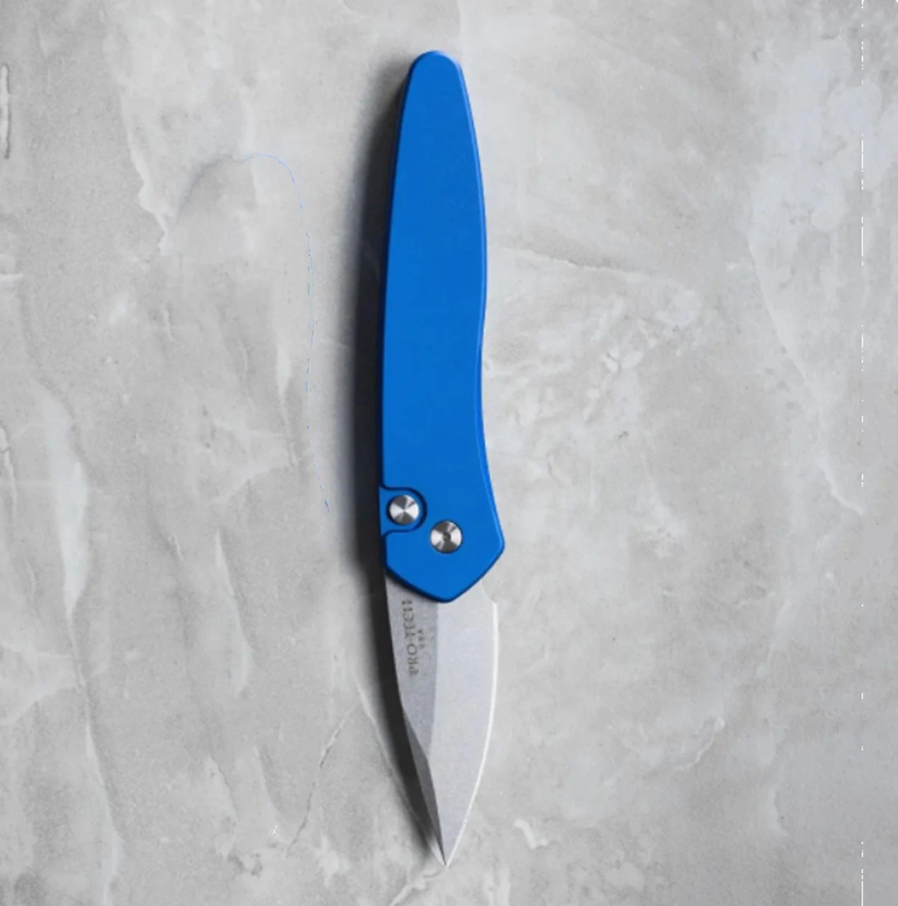 Pro-Tech Half-Breed Automatic - Blue Alum (2" S35VN SW) 3605-BLUE 3 Pro-Tech Half-Breed Automatic - Blue Alum (2" S35VN SW) 3605-BLUE