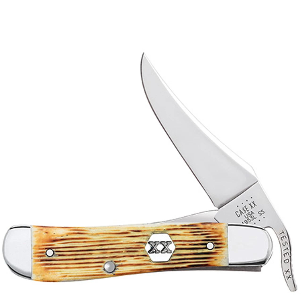 Case Russlock 36726 Burnt Cream Bone (61953L SS) 3 Case Russlock 36726 Burnt Cream Bone (61953L SS)