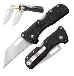 Cold Steel Click N Cut - Blk ABS (3" 420 Satin Changeable Blades) CS-40BAZ