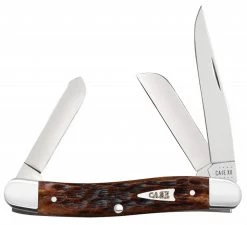 Case Medium Stockman 42651 Brown Bone Handle (6318 SS)