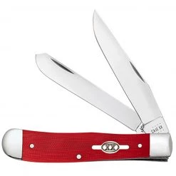 Case Trapper 45400 Smooth Red G10 Handle (10254 SS)