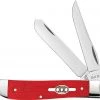 Case Mini Trapper 45402 Smooth Red G10 Handle (10207 SS) -Knives Sales 45402 77851.1640208073