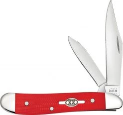Case Peanut 45404 Smooth Red G-10 Handle (10220 SS)
