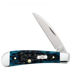 Case Sway Back 51856 Pocket Worn Mediterranean Blue Bone (TB61117 SS)