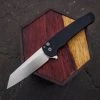 Pro-Tech Malibu Blk Textured Alum (3.3" SW Reverse Tanto) 5205