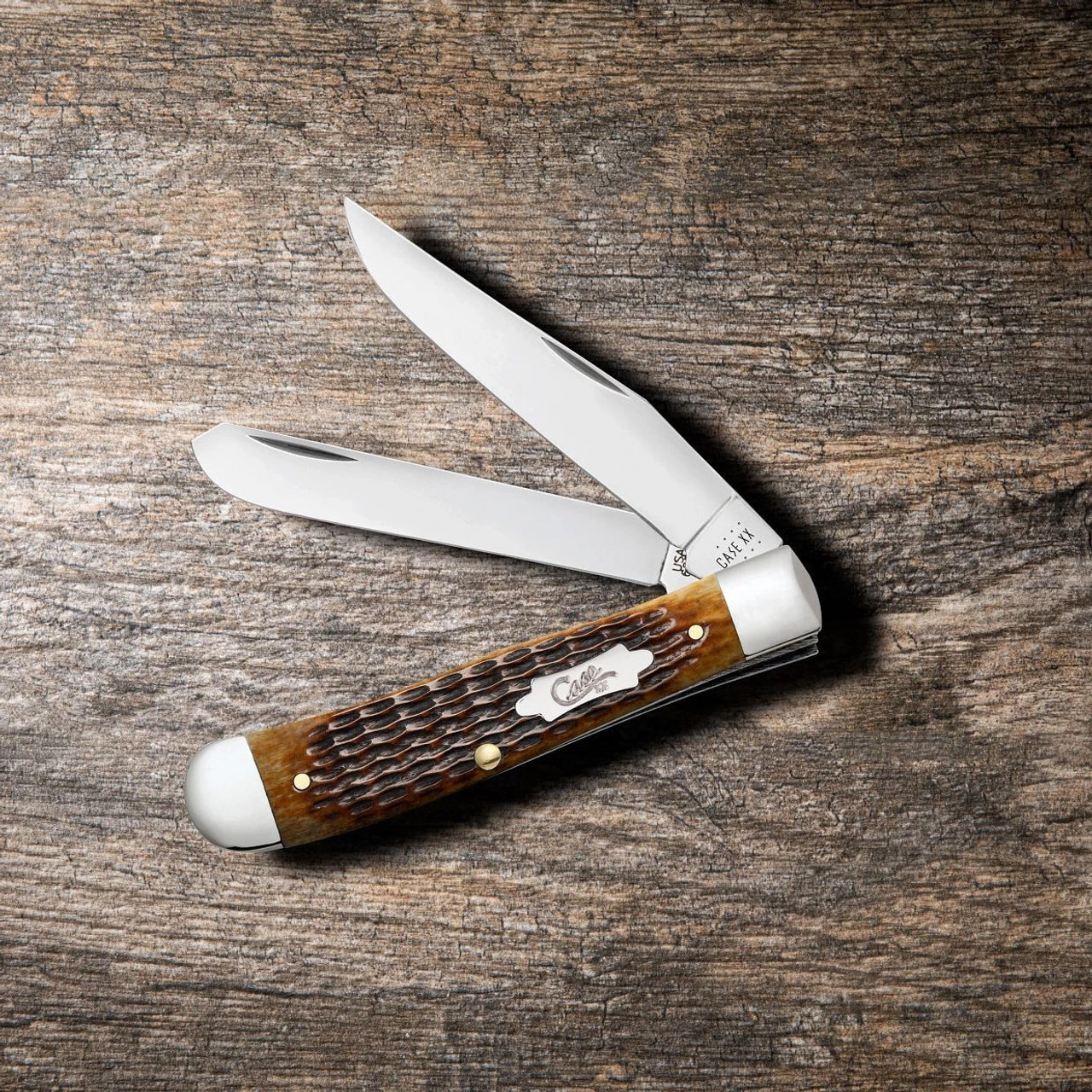 Case Trapper 52832 Jigged Antique Bone Handle (6254 SS) 4 Case Trapper 52832 Jigged Antique Bone Handle (6254 SS) - Image 2