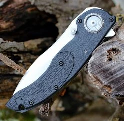 CRKT Linchpin Deadbolt Lock CR5405, 3.734" 1.4116 Plain Blade, Glass Reinforced Nylon Handle -Knives Sales 5405.3 23296.1580410548