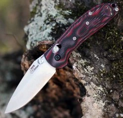 Doug Ritter Mini-RSK® MK1-G2 Knifeworks Exclusive - G-Mascus® Red G-10/Stonewashed