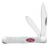 Case Small Swell Center Jack 60193 White Synthetic SparXX (6225 1/2 SS) -Knives Sales 60193 C SP Knife 088 6255.5 SS Swell Center Jack MAIN 76765.1653675650