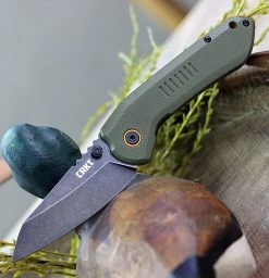 CRKT Overland CR6280, 2.977" 8Cr13MoV Black Stonewash Blade, G-10/2Cr13 SS Handle