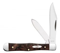 Case Small Swell Center Jack 64061 Brown Maple Burl Wood(7225 1/2 SS)