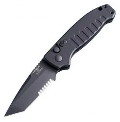 Hogue Ballista I Automatic - Blk Alum (3.5" 154CM Blk Tanto Serrated) 64120