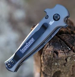 Kershaw Launch 12 Mini Stiletto Automatic Aluminum (2.50" Blackwash CPM-154) 7125GRYBW -Knives Sales 7125GRYBW.2 45114.1607461799