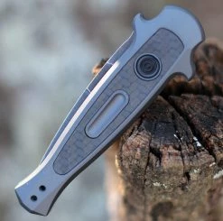 Kershaw Launch 12 Mini Stiletto Automatic Aluminum (2.50" Blackwash CPM-154) 7125GRYBW -Knives Sales 7125GRYBW.3 30752.1607461799