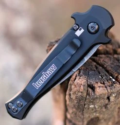 Kershaw Launch 12 CA Legal Mini Stiletto Aluminum, Carbon Fiber (1.90" Blackwash CPM-154) 7130BLKBW -Knives Sales 7130BLKBW.2 00023.1607457634