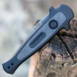 Kershaw Launch 12 CA Legal Mini Stiletto Aluminum, Carbon Fiber (1.90" Blackwash CPM-154) 7130BLKBW -Knives Sales 7130BLKBW.3 66540.1607457634