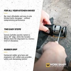 Work Sharp Kitchen Edge Knife Sharpener (WSKTNKES) -Knives Sales 81rxZg8QGkL. AC SX679 11602.1655743107