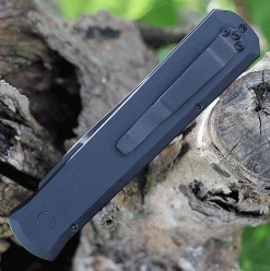 Pro-Tech Godfather Operator Automatic Blk Alum w/Tritium Button (4" Blk Sterile) 921-OP -Knives Sales 921 Operator.2 14486.1625587696