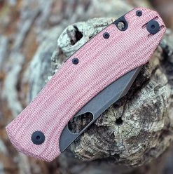 GiantMouse ACE Grand Red Micarta Blackout Folding (3.31" M390 BLK SW) -Knives Sales ACE GRAND RED CANVAS MICARTA.2 44888.1658257636