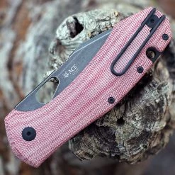 GiantMouse ACE Grand Red Micarta Blackout Folding (3.31" M390 BLK SW) -Knives Sales ACE GRAND RED CANVAS MICARTA.3 47967.1658257636