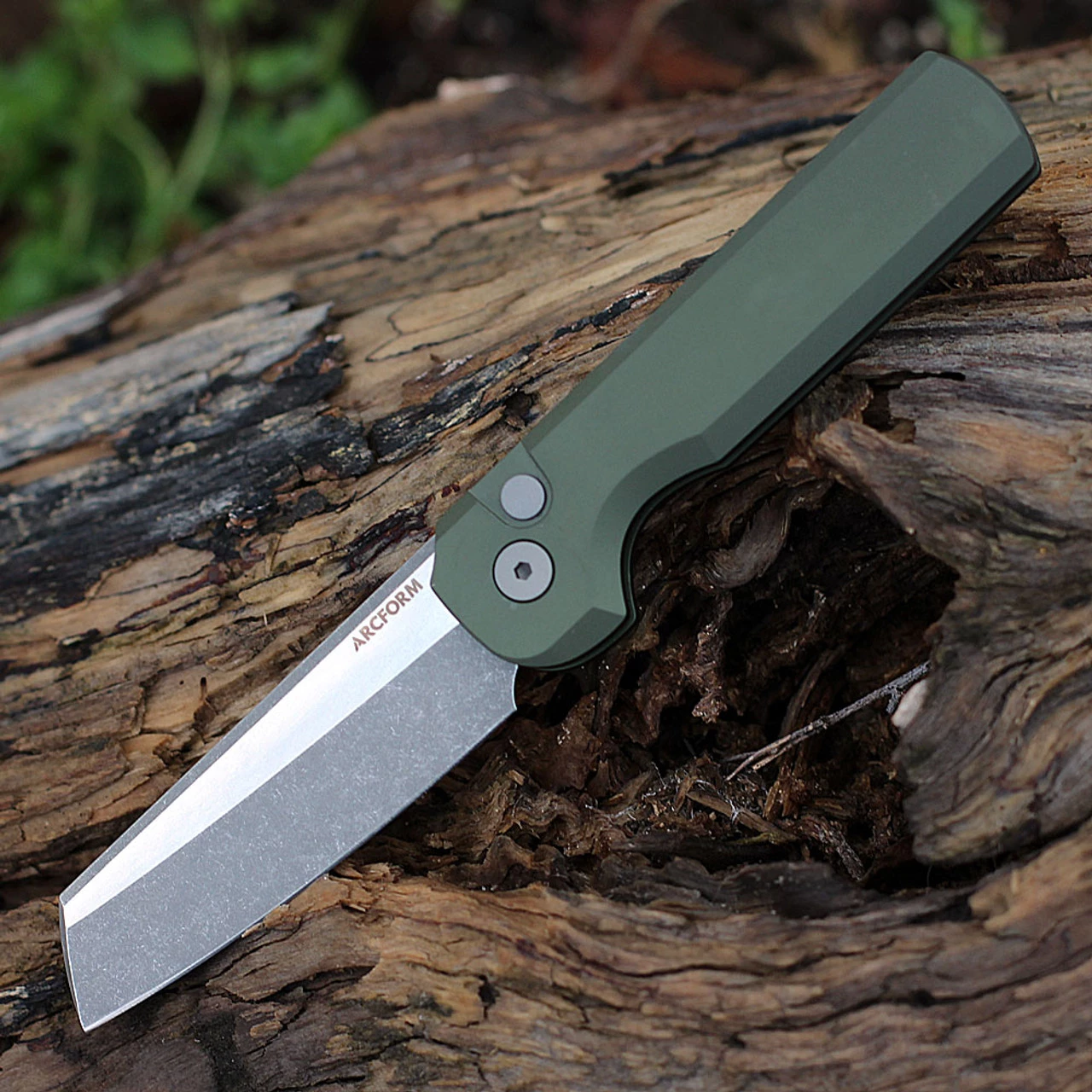 Arcform Slimfoot Automatic - OD Green Alum (3.1" 154CM Acidwash) ARC-070 3 Arcform Slimfoot Automatic - OD Green Alum (3.1" 154CM Acidwash) ARC-070
