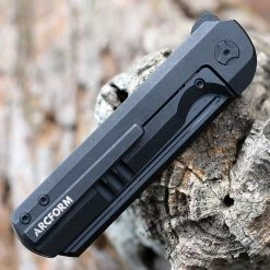 Arcform Darcform Slimfoot Folding - Blk Ti (3.5" Blk M390 Sheepsfoot) ARC-112 -Knives Sales AF45148.1 26112.1650463536