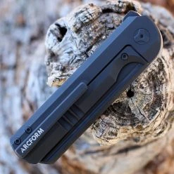 Arcform Darcform Slimfoot Folding - Blk Ti / Gray G10 (3.5" M390 Blk) ARC-122 -Knives Sales AF45158.2 57740.1646165766