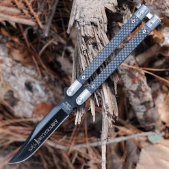 Bear & Son 30th Anniversary Balisong CF (4.1" Black) ANNCF17