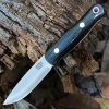 Bark River Bushcrafter - Black Canvas Micarta (3.8" CPM3V Satin) 06-123MBC