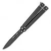 Bear OPS Bear Song II Butterfly Knife B-200-B4-B, 4.50" 1095 Carbon Black Powder Coated Clip Point Blade, Black G-10 Handle -Knives Sales BCB200B4B 1 22306.1620937918