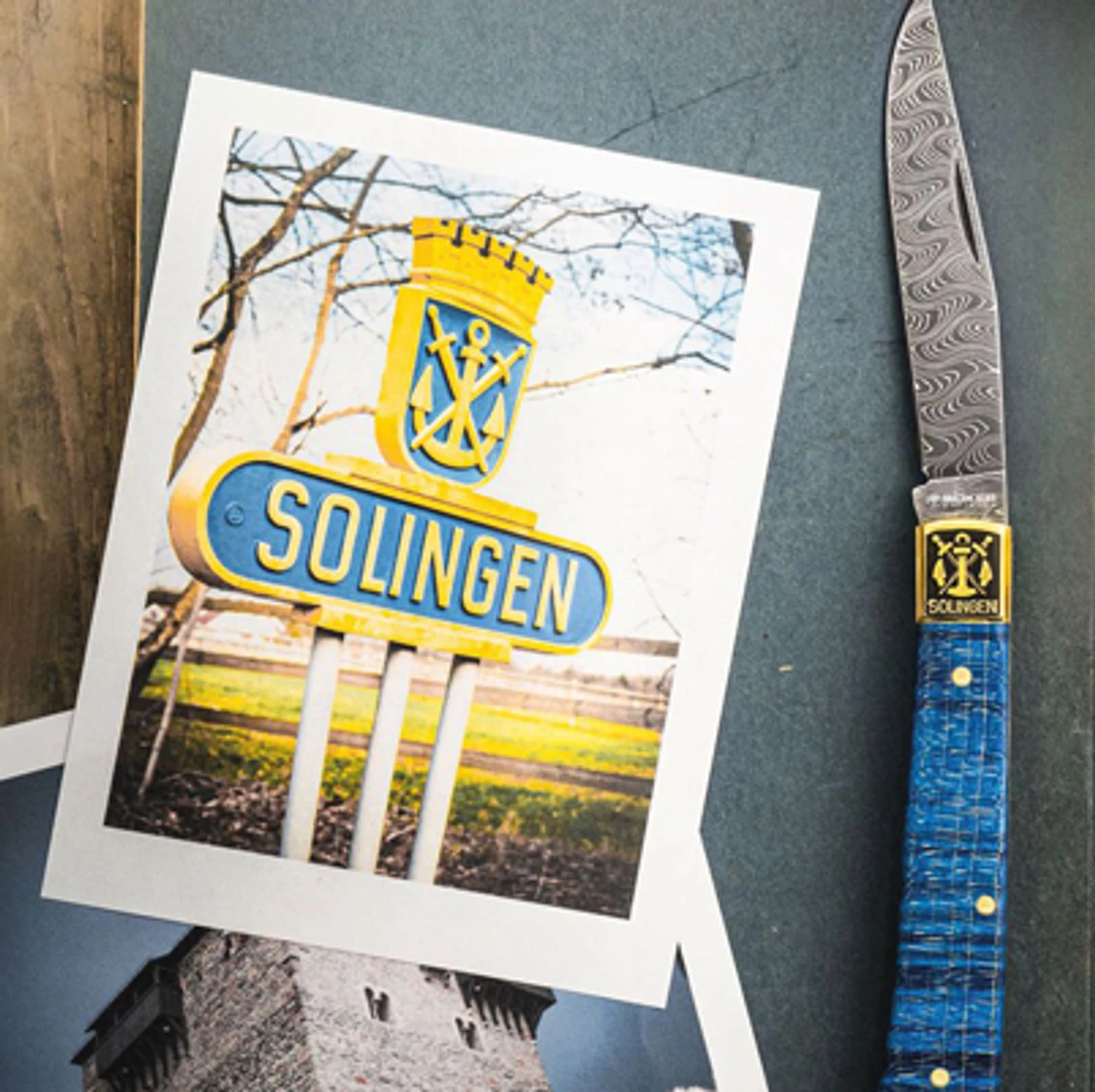 Boker Solingen Trapper Uno - 2021 Annual Damascus Collector's Knife - 1132021DAM 4 Boker Solingen Trapper Uno - 2021 Annual Damascus Collector's Knife - 1132021DAM - Image 2