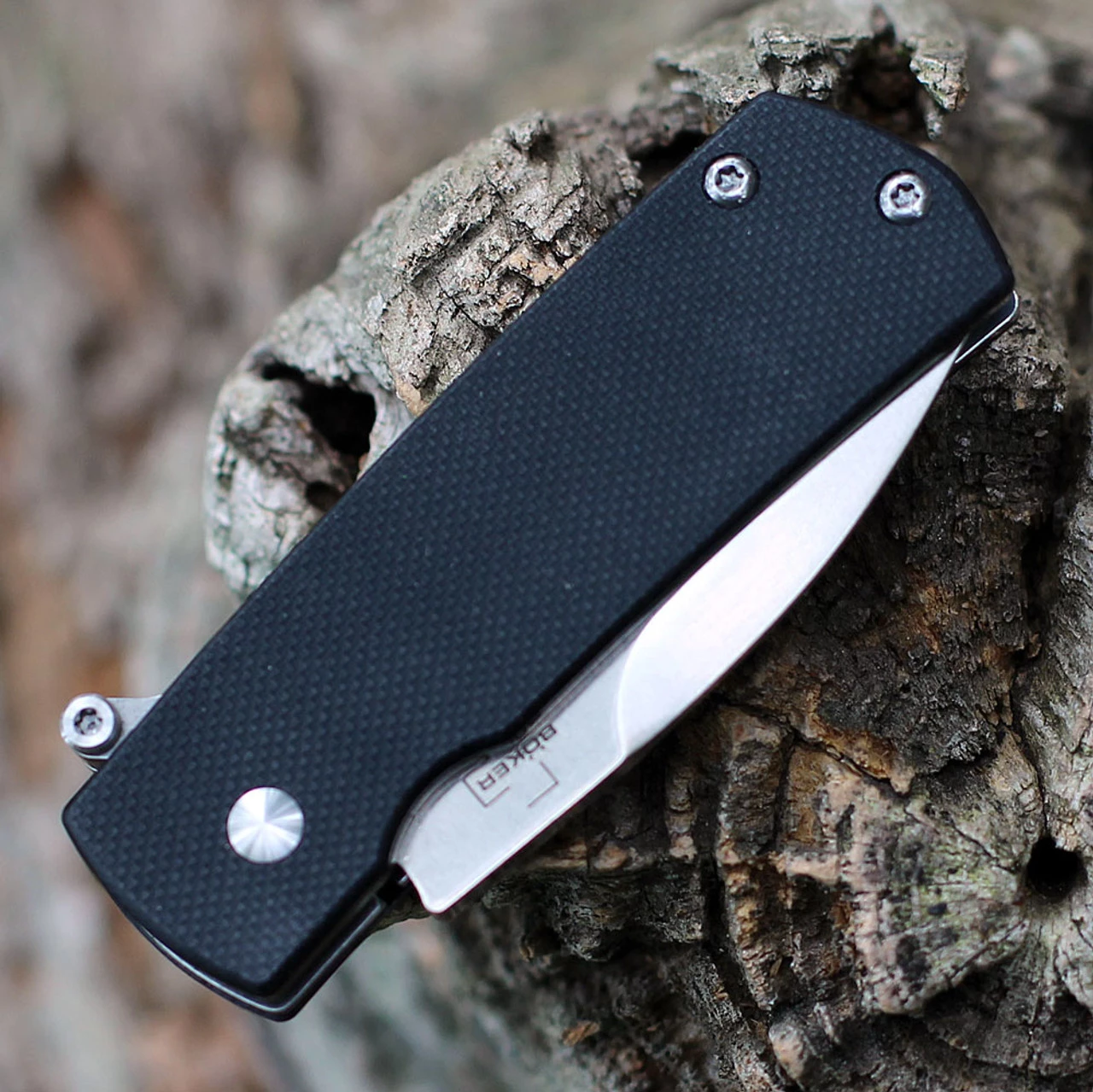 Boker Plus Shamsher A/O- Blk G10 (1.9" D2 Satin) 01BO361 6 Boker Plus Shamsher A/O- Blk G10 (1.9" D2 Satin) 01BO361 - Image 4