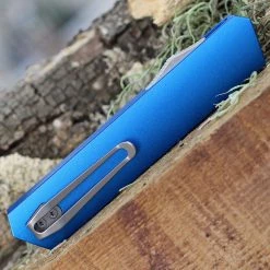 Boker Plus USA Kwaiken OTF Automatic Blue Alum (3.2" D2 Satin) 06EX550 -Knives Sales BOK06EX550.1 50814.1650043951