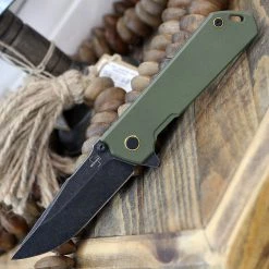Boker Plus Kihon A/O - OD Green G-10 (3.38" D2 Blk) 01BO164