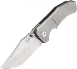 Boker Plus Jive Framelock - Gray Titanium (3" Satin D2) 01BO312